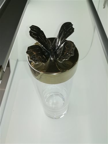 Vase Giovanni Raspini Bronzo Bianco in Glas B424 - B424